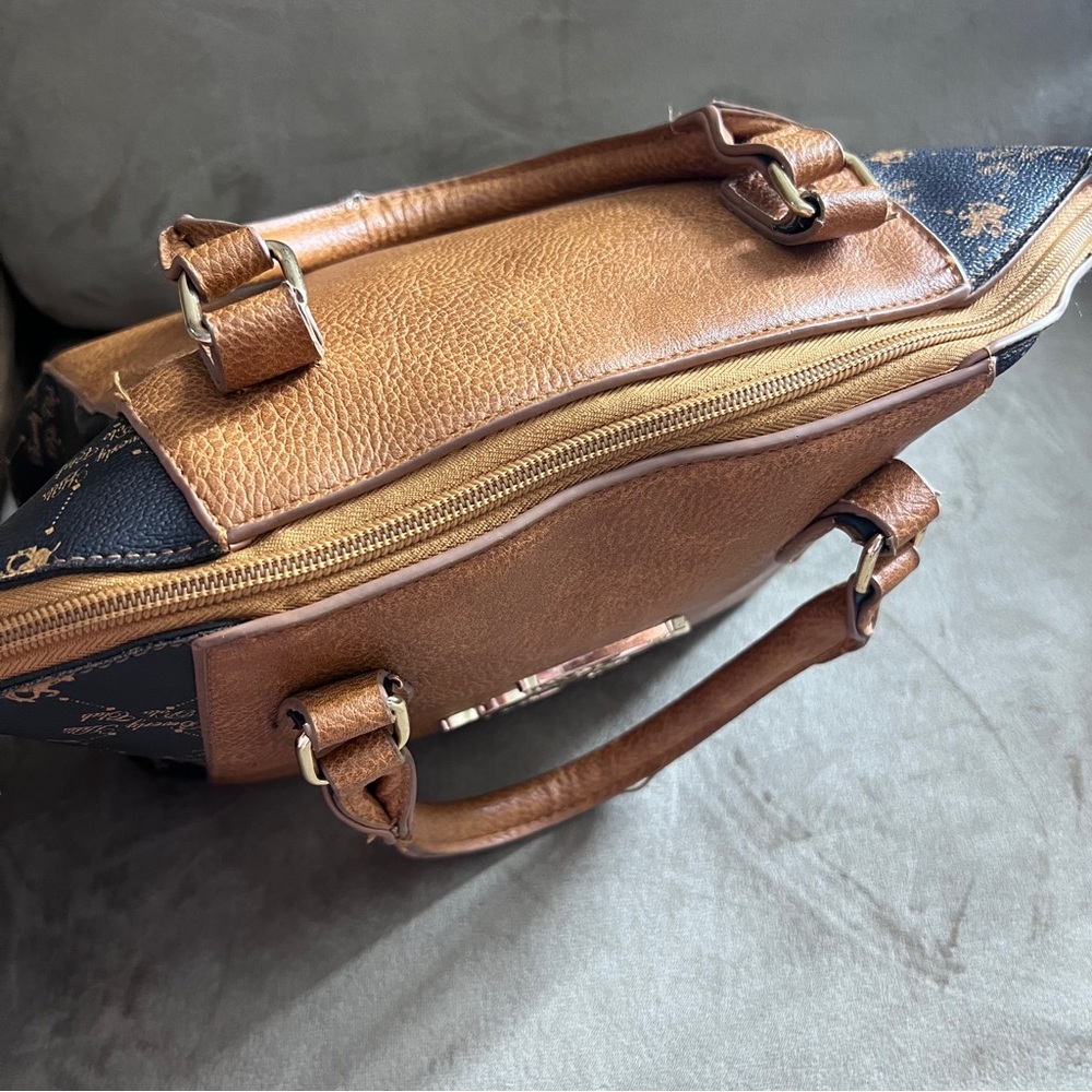 Polo by Ralph Lauren Brown and Black Shoulder Bag - Picture 4 of 10